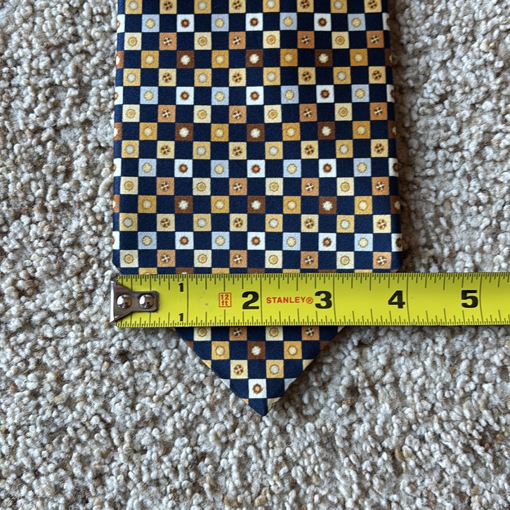 *Luxury* Stefano Ricci Men’s Geometric Medallion Silk Neck Tie Made in Italy - Picture 7 of 7